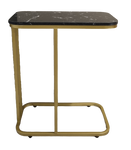 Tuck in / Side Table - Gold Frame + Black Top