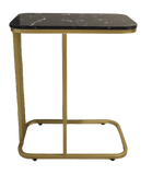 Tuck in / Side Table - Gold Frame + Black Top