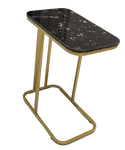 Tuck in / Side Table - Gold Frame + Black Top