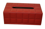 Grid Tissue Box Red - Indent