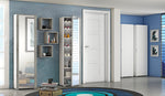 Elementi Milleusi Multi-Purpose Cabinet With Mirror - White / Concrete